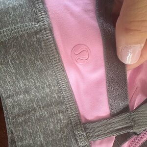 lululemon athletica Gray and Pink Women's Top